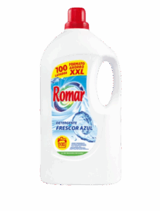 Romar detergente liquido frescor azul 5lt 100d