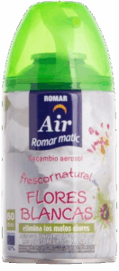 Romar matic recarga amb. flores brancas 250ml